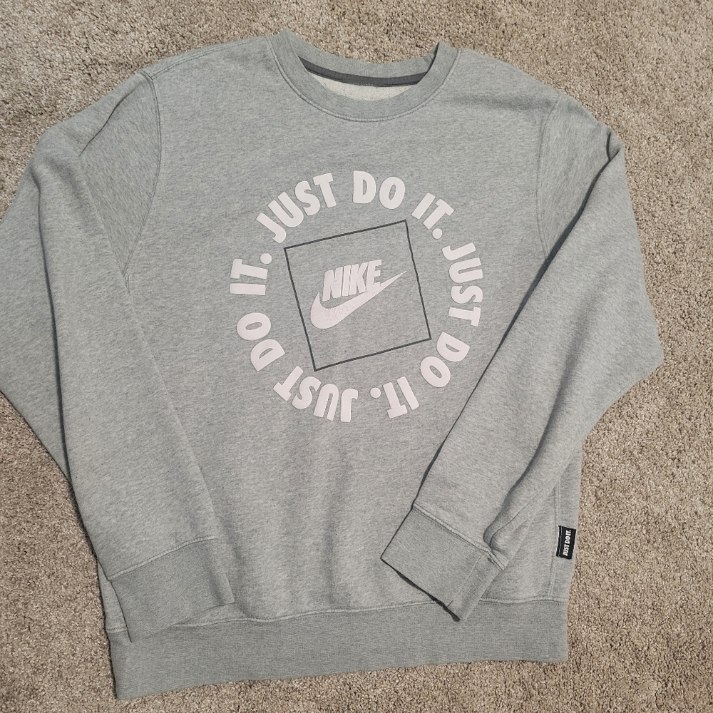 Nike Gray Just Do It Sweatshirt